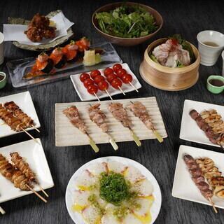 俺のやきとり大宮コース4500円【2H飲み放題付き】お料理全12品飲み放題付きコース