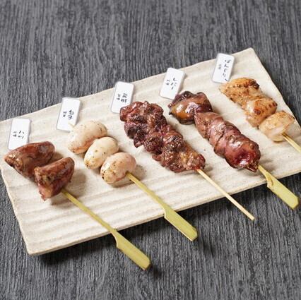 ほぼ希少部位タマシャモ5本盛り