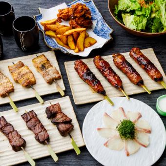 サクッと！コース4000円【２H飲み放題付き】