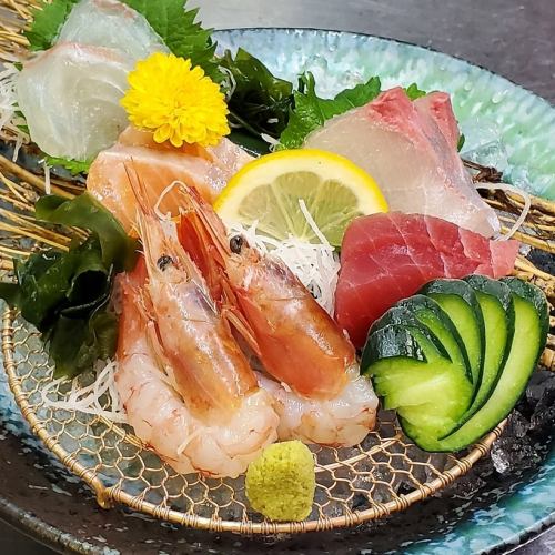 刺身雑魚屋盛り5種