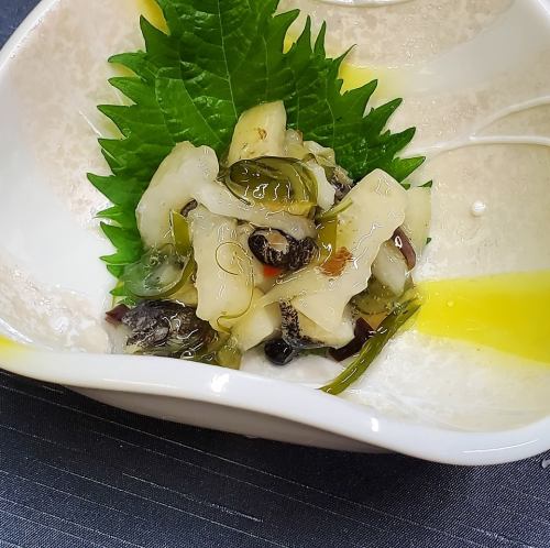 北海道産　つぶ貝のわさび和え