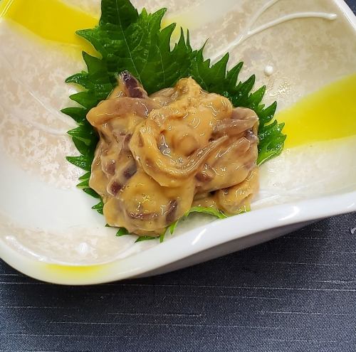 スルメイカの肝和え