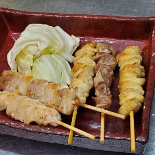 串焼き盛り合わせ　５本