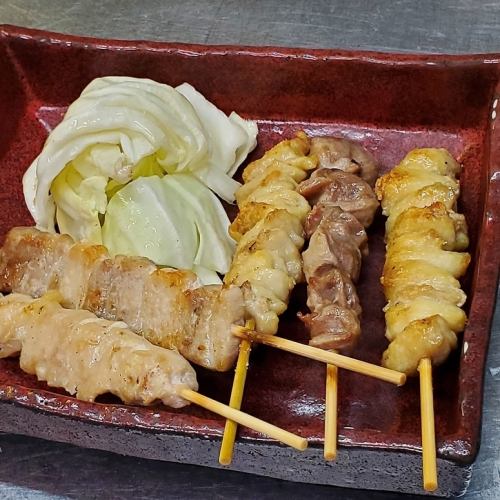 串焼き盛り合わせ　５本