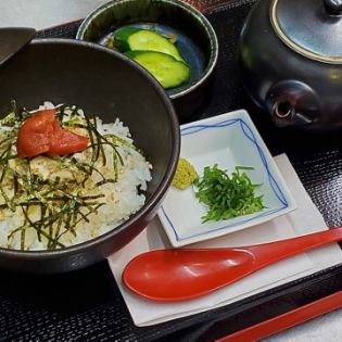 焼きさば梅茶漬け