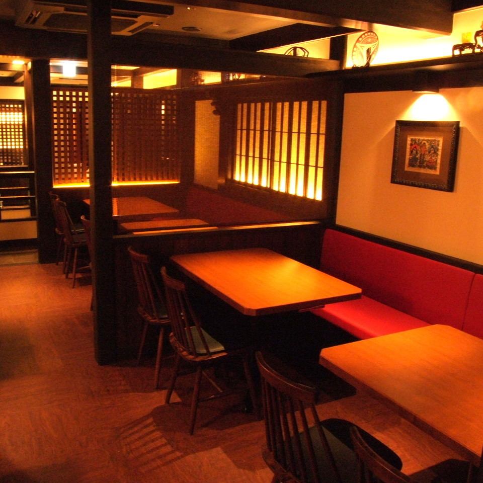 ☆ The table seats (all seats non-smoking), ♪ enjoy a relaxing dinner time