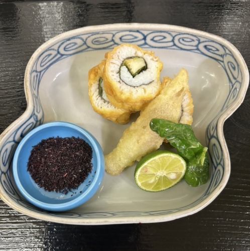 【◆旬のハモの天ぷらを夏野菜と一緒に愉しむ贅沢な逸品】