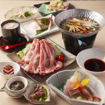 ホタルイカの揚物付き♪富山の旬の食材を使った、静月おまかせ6000円(税込)コース♪