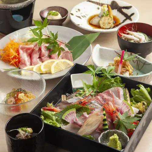 【各種ご宴会や接待に】名物海鮮玉手箱やのどぐろ炙り・富山牛しゃぶしゃぶなど豪華食材全9品贅沢コース♪