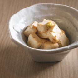 クリームチーズのわさびじょうゆ和え