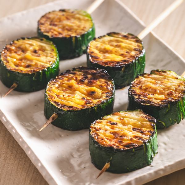 【旬の野菜串】新鮮な鶏肉と旬のお野菜を組み合わせたおすすめ串◎