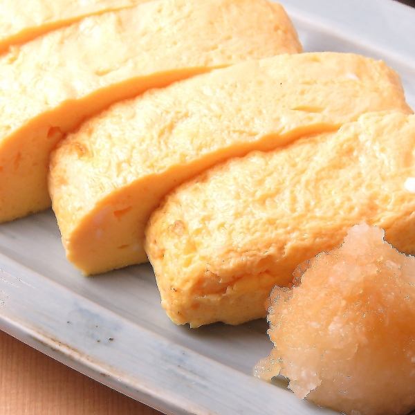 ふわふわの食感と濃厚な味わいが魅力「名古屋コーチン出汁巻き玉子」