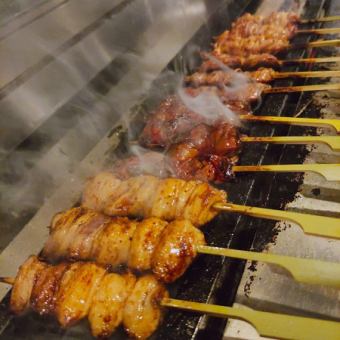 【☆6500円☆名古屋コーチン串焼きコース】名古屋コーチン炭火焼を堪能できるまさに本家コース♪