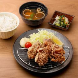 Fried chicken set meal
