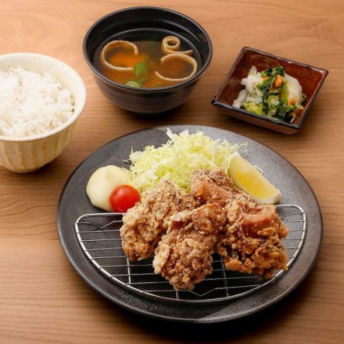 Fried chicken set meal