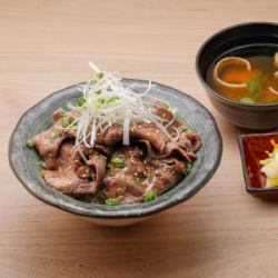 Beef tongue bowl set meal (salt or soy sauce)