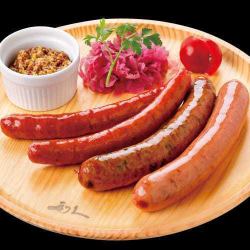 Rikyu beef tongue sausage platter (3 types)