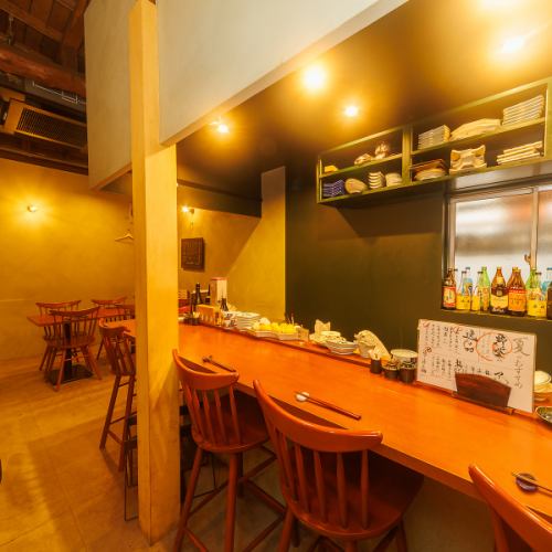 落ち着いた雰囲気の店内♪