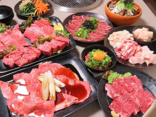 所有的肉都是A4以上的日本牛肉