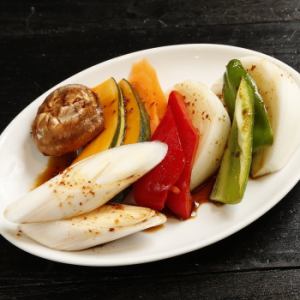 Assorted grilled vegetables