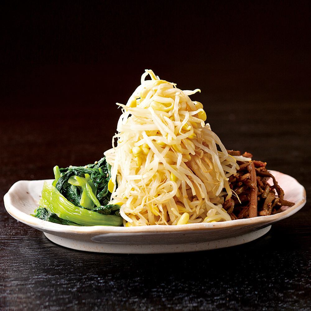 Perfect as a snack to go with your drinks! We also have our own homemade namul and kimchi!