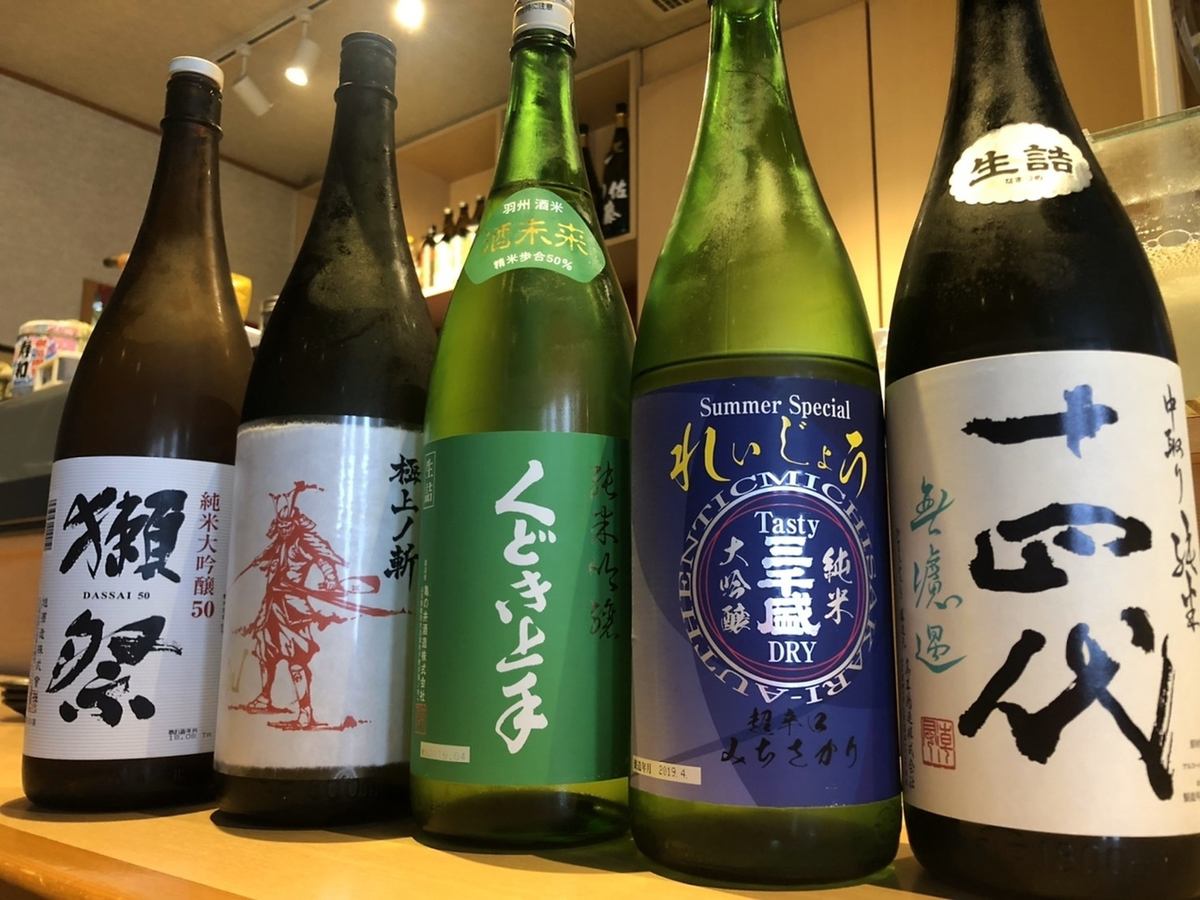 From dry sake that goes well with sushi to sweet sake that is easy for women to drink ◎