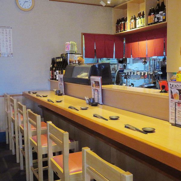 [Counter seats] There are 6 seats at the counter.Please use when you want to spend a special time with a loved one or a date with a couple ◎ Please enjoy the fish, meat and vegetable dishes using fresh ingredients.