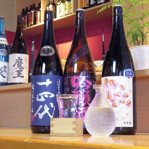 We prepare sake that goes well with food ◎