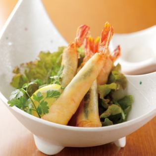 大葉とチーズの海老スティック