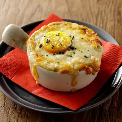 Crab miso gratin Bismarck style