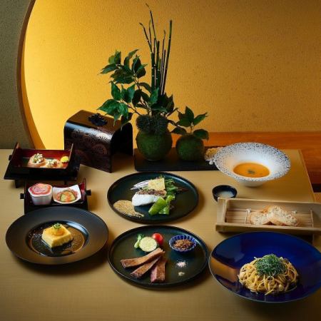 [Recommended/Dinner] Japanese-style Italian course dinner 6 dishes (fish, wagyu beef, and choice of pasta)