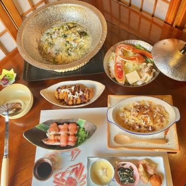 儿童螃蟹怀石料理◆7道菜4,400日元（含税）