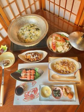 Children's Crab Kaiseki ◆ 7 dishes 4,400 yen (tax included)