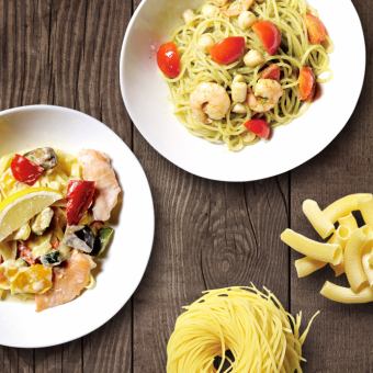 [Light course] Choice of pasta or risotto course with 2 hours of all-you-can-drink (5 dishes) 4,398 yen