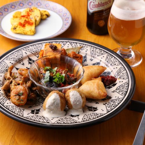 Craft beer and Moroccan wine that go perfectly with the food