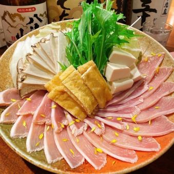 地鶏のしゃぶしゃぶコース　6000円2H飲み放題（席150分確保）