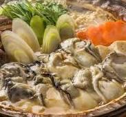 牡蠣の土手鍋コース 全7品 2時間飲み放題付き