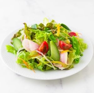グリーンサラダ　自家製ドレッシング