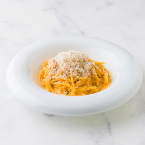 自家製パンチェッタのカルボナーラ
