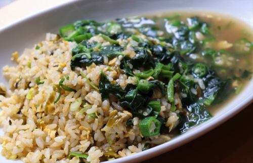 Green fried rice