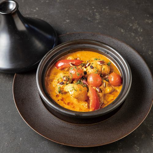 1.カリフラワーのハリッサ・タジン Vegan