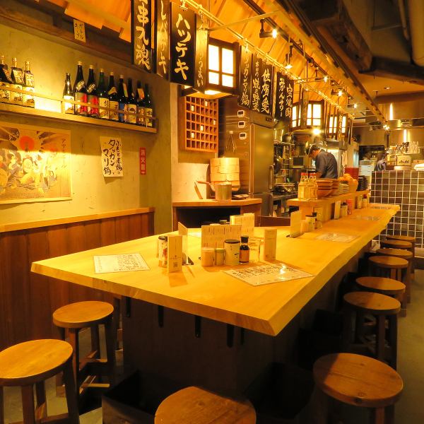 [Recommended counter seats for small groups] We have counter seats.Small groups are welcome and one person is welcome! It's perfect for a refreshing drink after work or for a drinking party with friends♪