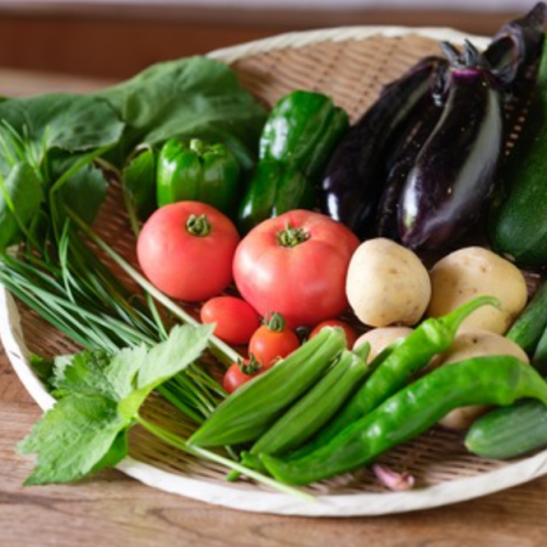 自家栽培のお野菜や卵など