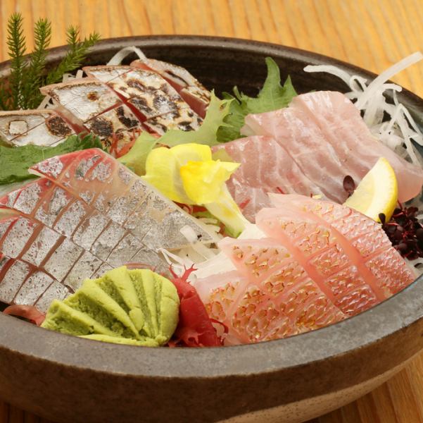 【宮崎から空輸・直送】刺身盛合せ／漁師盛（2人前）鮮度バツグン、港の味が名古屋錦で楽しめます。