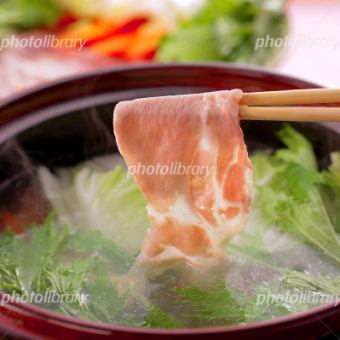 Seafood or Grape Pork Shabu-Shabu Banquet Course (2 hours all-you-can-drink included) 8,000 yen (tax included)