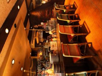 Counter seating ♪ enjoy cooking scenery of Mexican cuisine in front of you ♪
