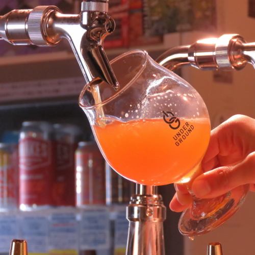[UNDER GROUND commitment ★] Up to 15 types of draft beer in barrel