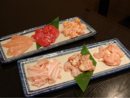 特選鶏の焼物盛合せ