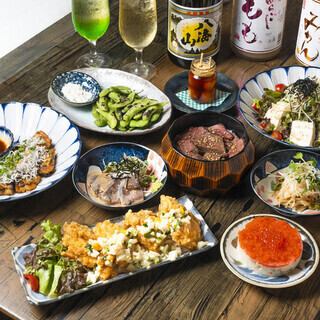 [Monday-Thursday only] 7-dish course with all-you-can-drink for 3,800 yen (tax included)