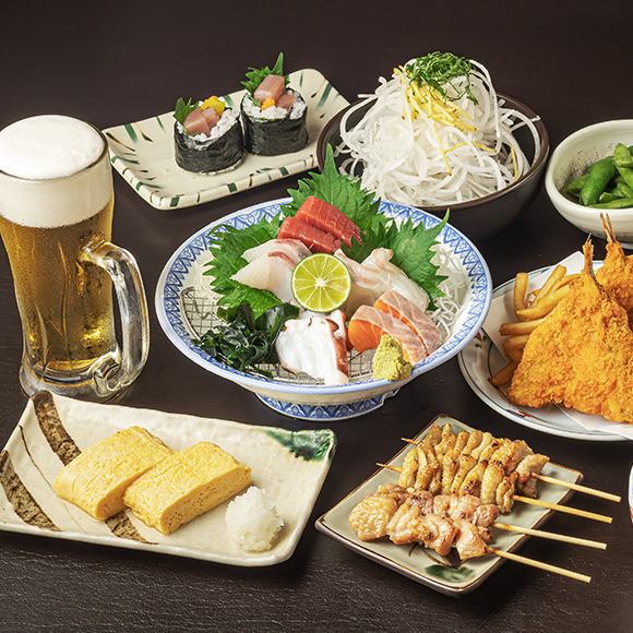 【月～金18時までの昼飲み限定♪】90分飲み放題付！全8品3000円